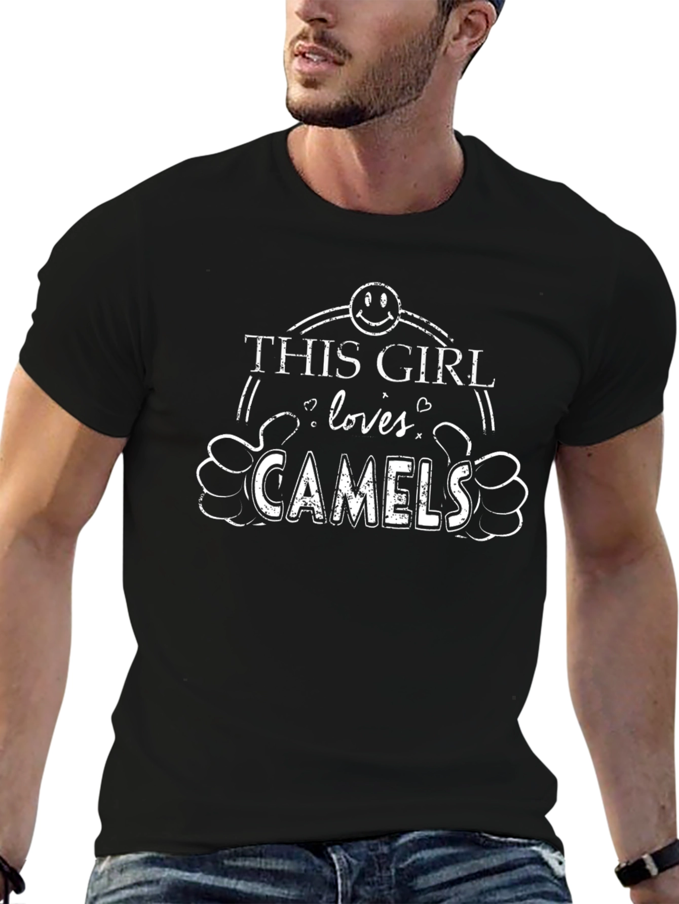 This Girl Loves Camels T-Shirt - Funny Graphic Tee