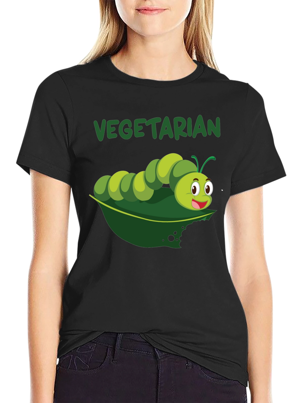 Vegetarian Caterpillar Graphic T-Shirt