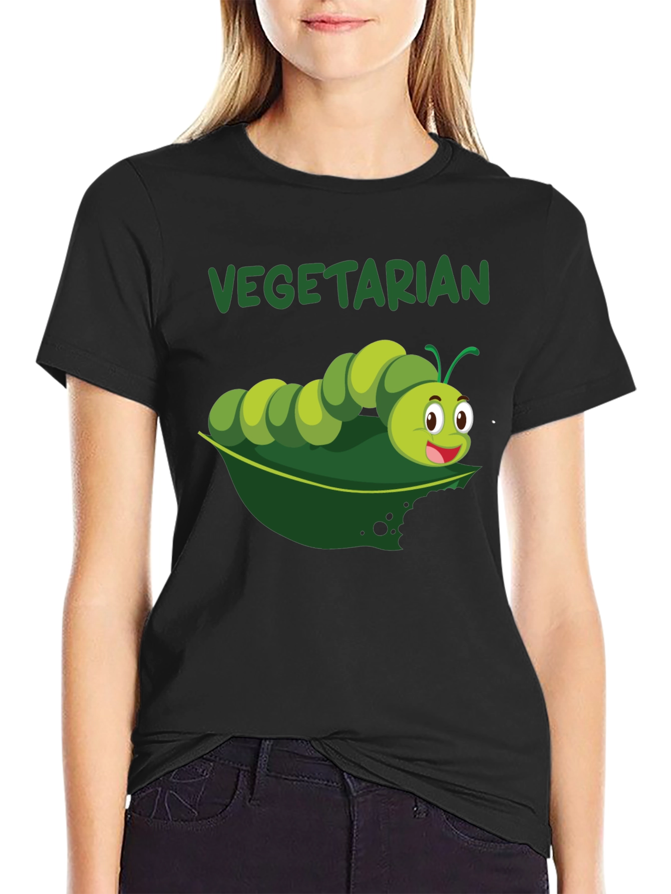 Vegetarian Caterpillar Graphic T-Shirt