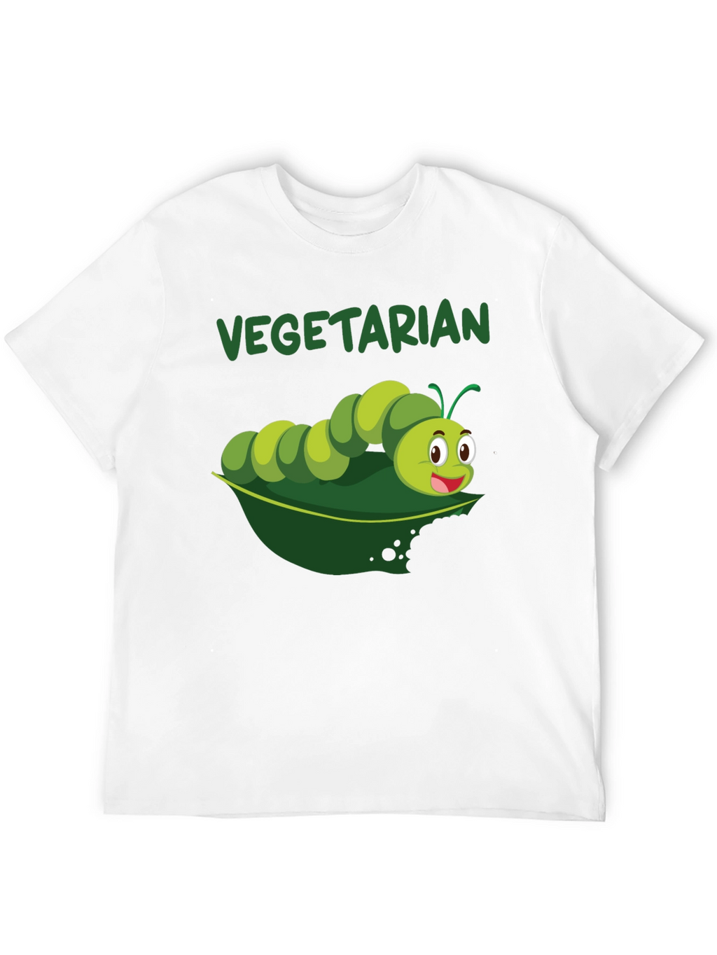 Vegetarian Caterpillar Graphic T-Shirt