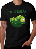 Vegetarian Caterpillar Graphic T-Shirt