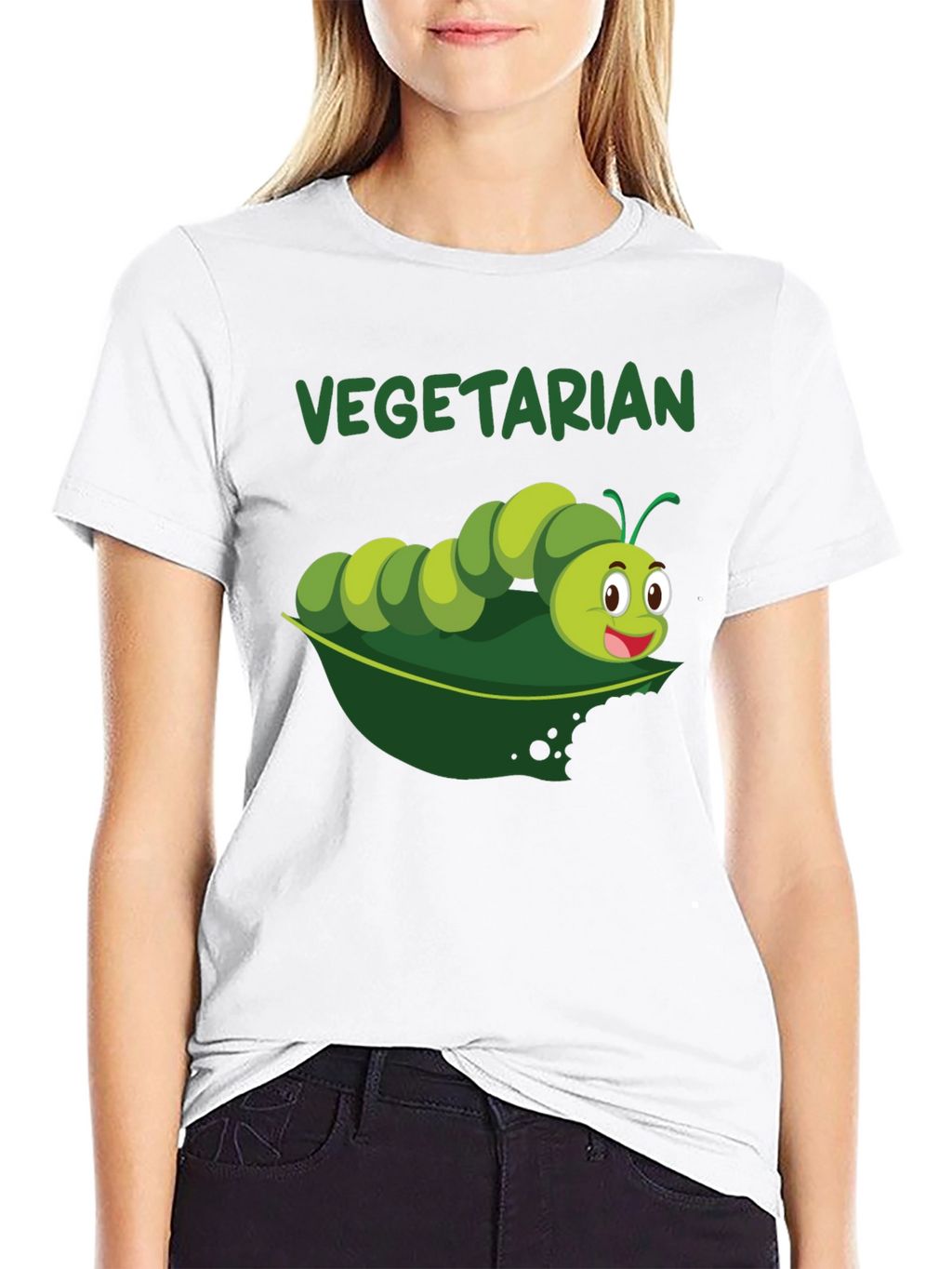 Vegetarian Caterpillar Graphic T-Shirt