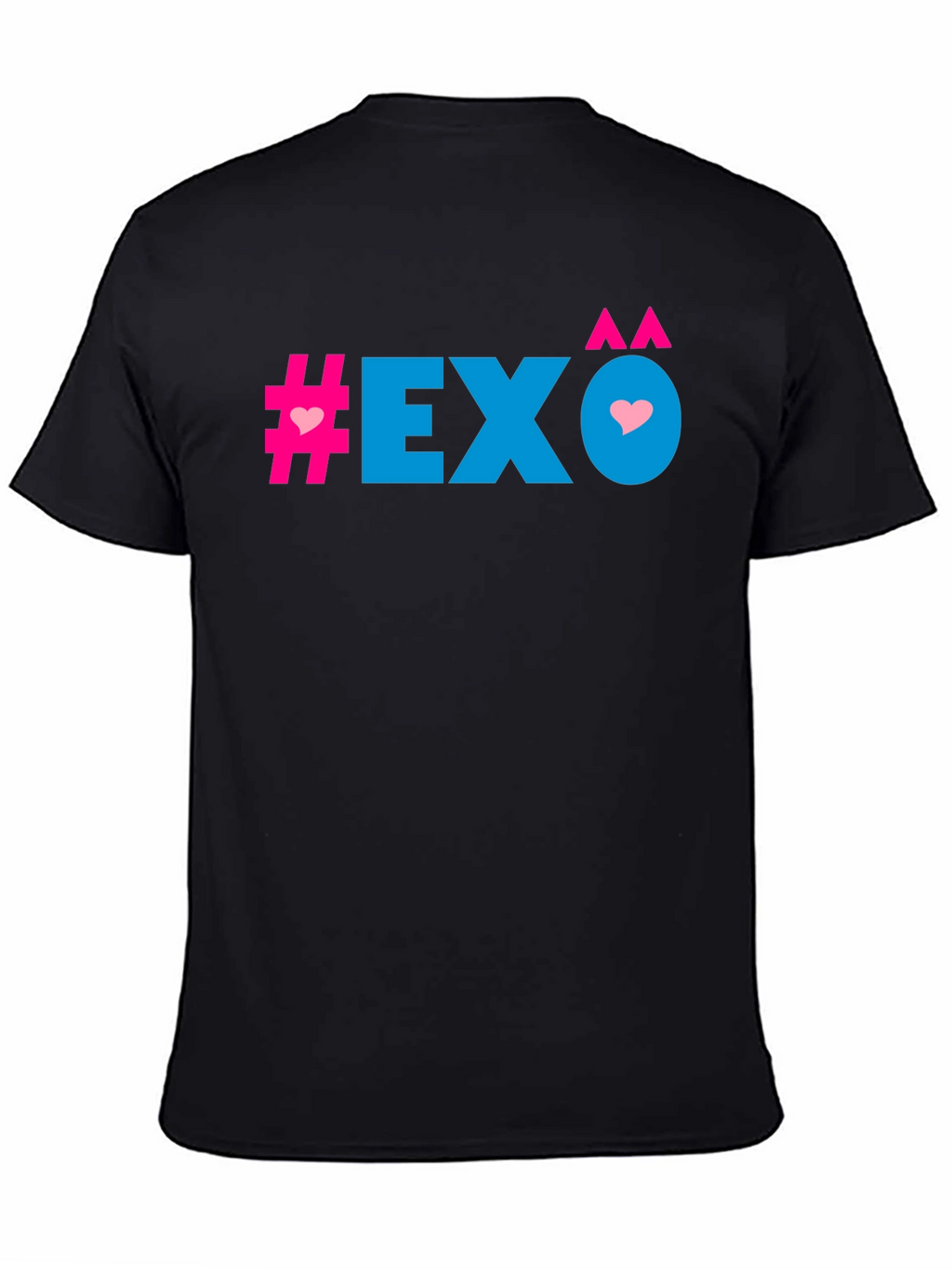 EXO Heart Graphic Black T-Shirt