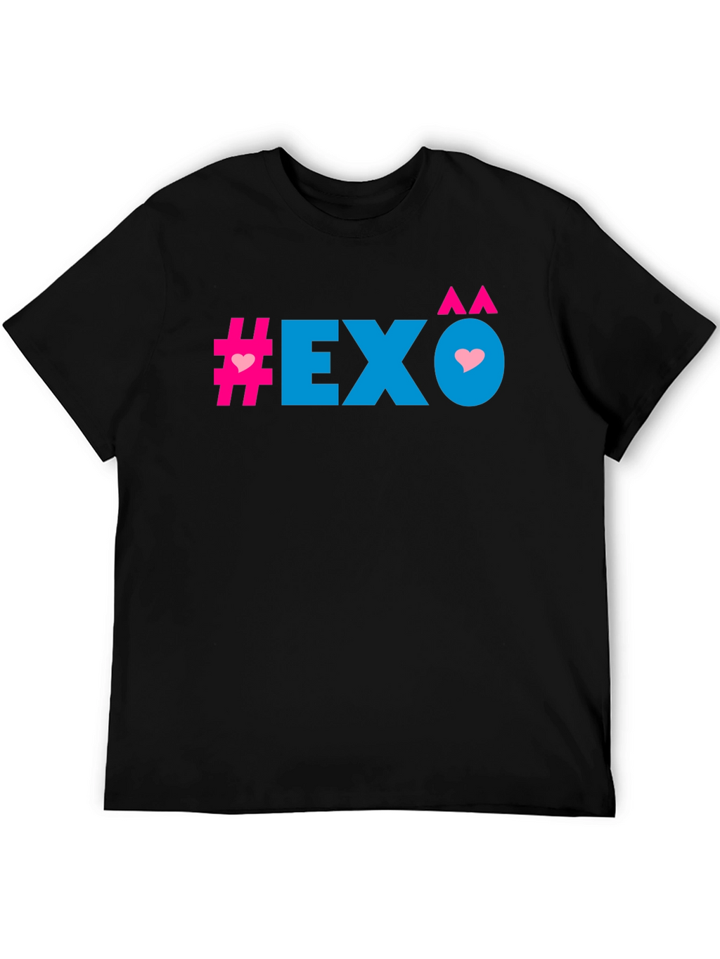 EXO Heart Graphic Black T-Shirt