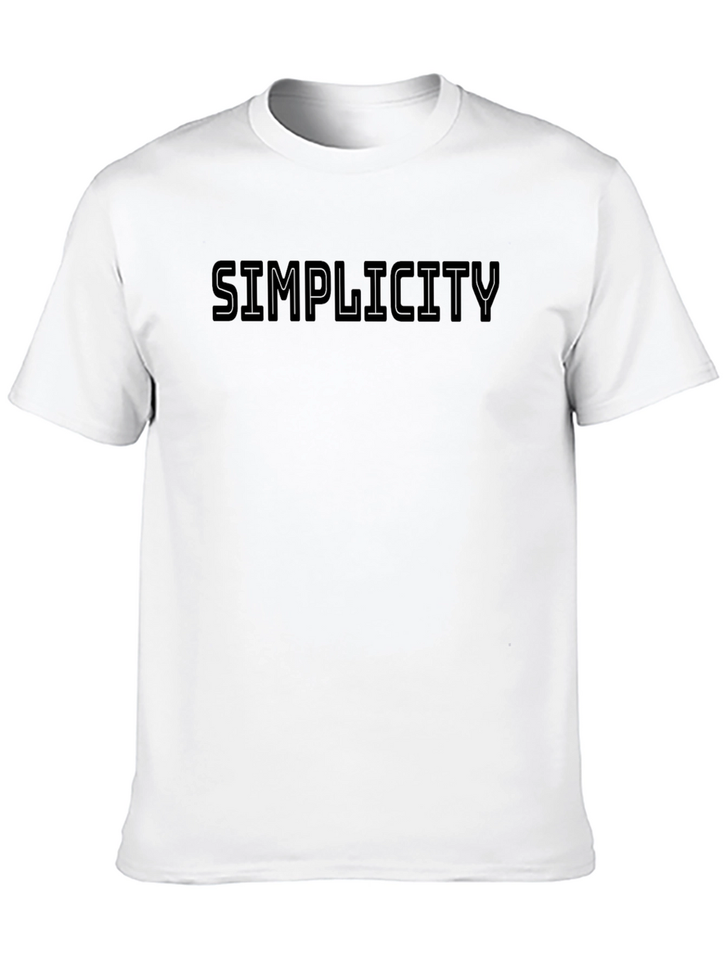 Simplicity Black Graphic Crew Neck T-Shirt