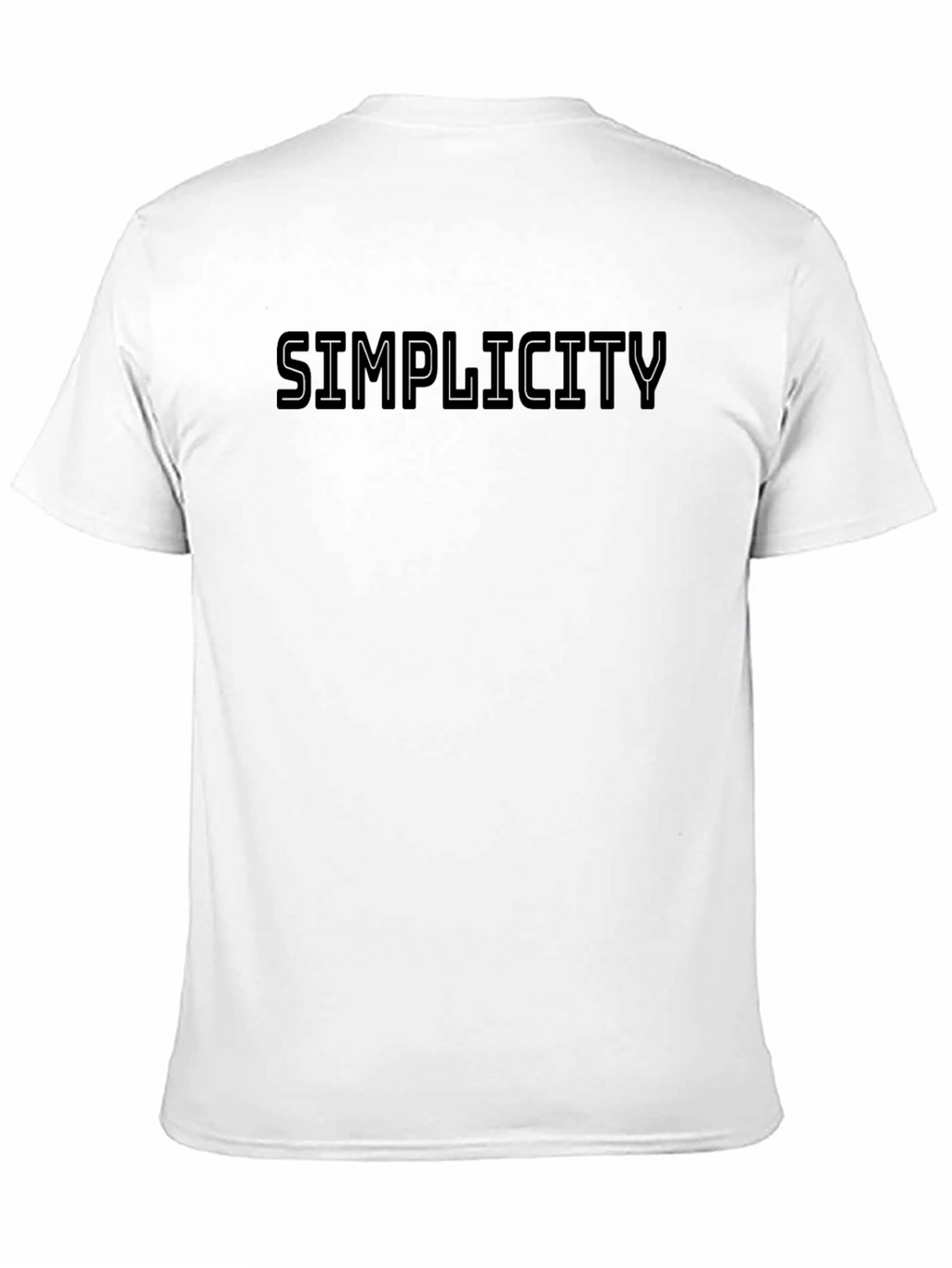 Simplicity Black Graphic Crew Neck T-Shirt