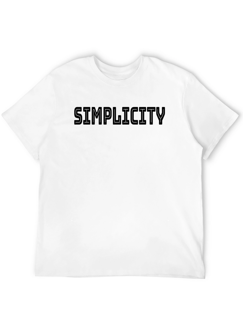 Simplicity Black Graphic Crew Neck T-Shirt