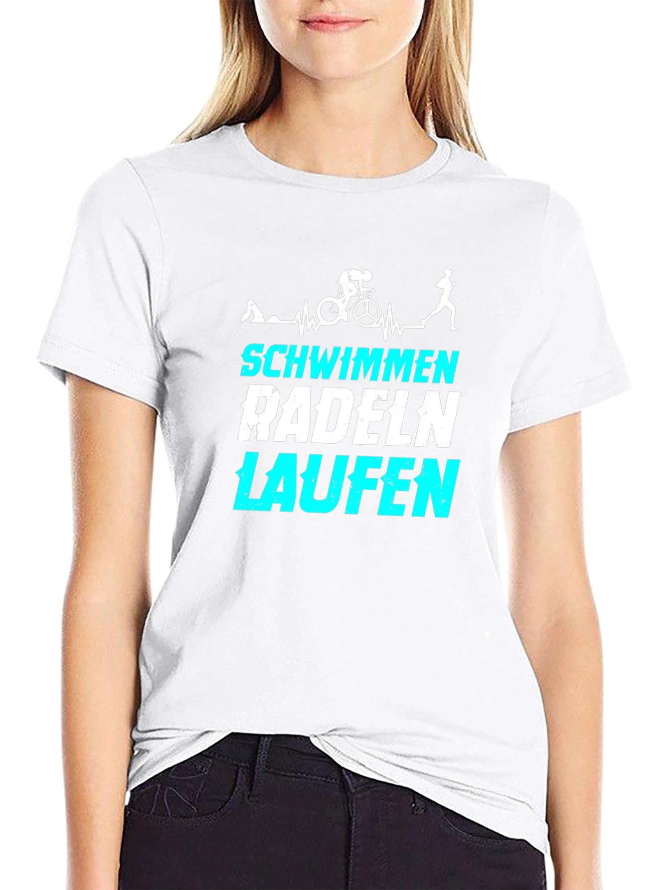 Triathlon T-Shirt: Swim Bike Run Tee