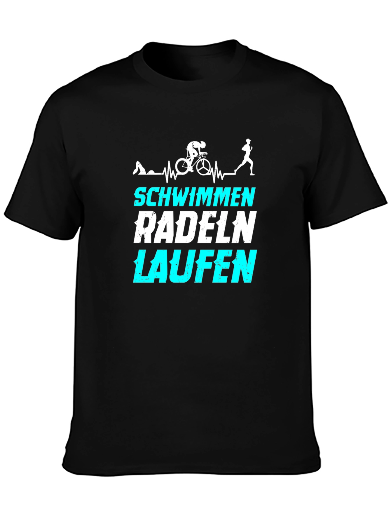 Triathlon T-Shirt: Swim Bike Run Tee