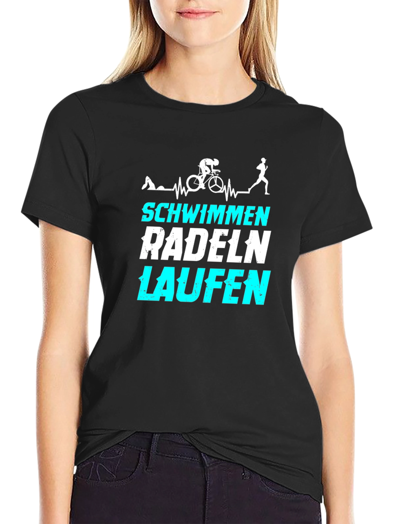 Triathlon T-Shirt: Swim Bike Run Tee
