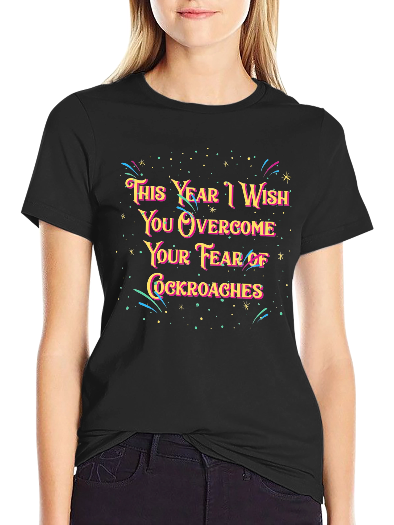 Funny New Year Cockroach Fear T-Shirt