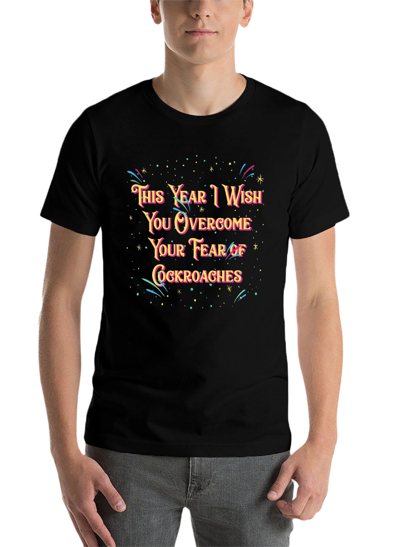 Funny New Year Cockroach Fear T-Shirt