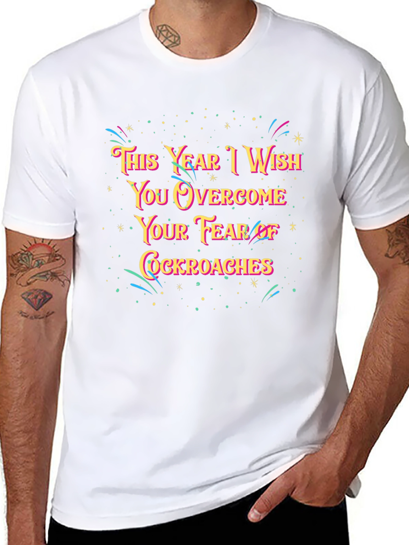 Funny New Year Cockroach Fear T-Shirt