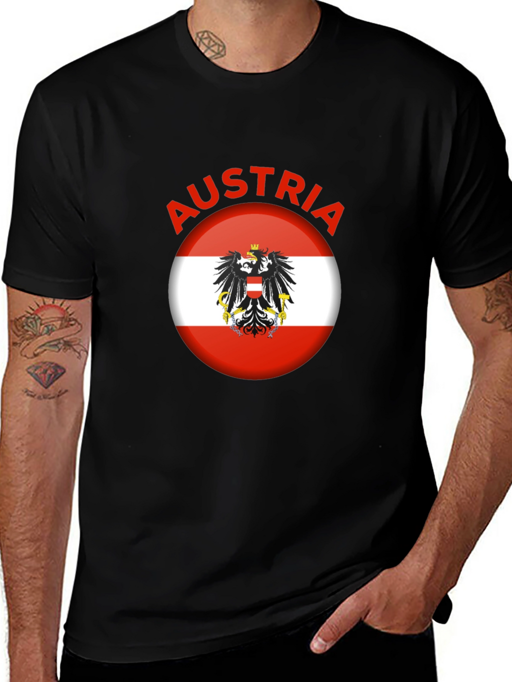 Austria Flag Eagle T-Shirt