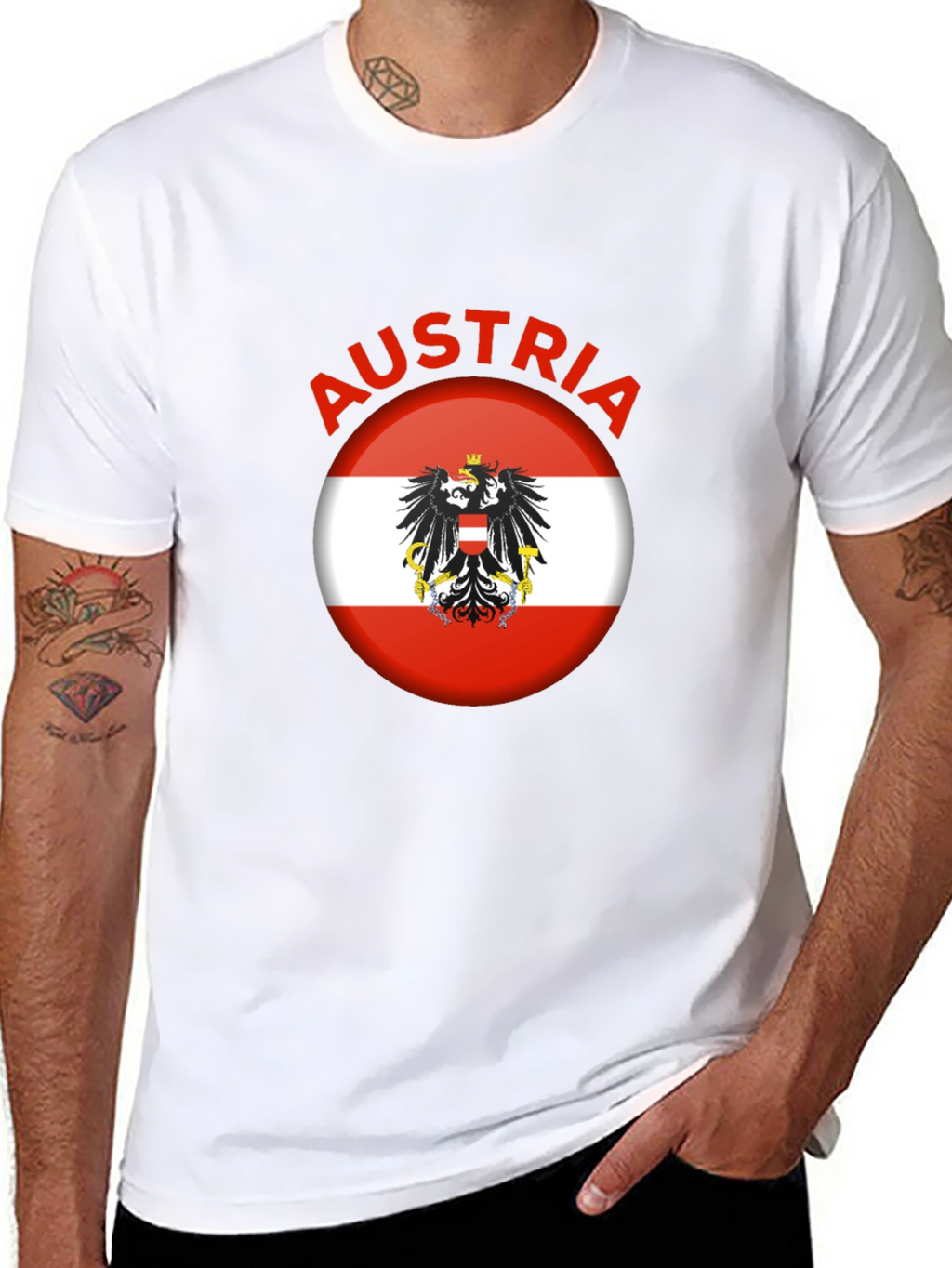 Austria Flag Eagle T-Shirt
