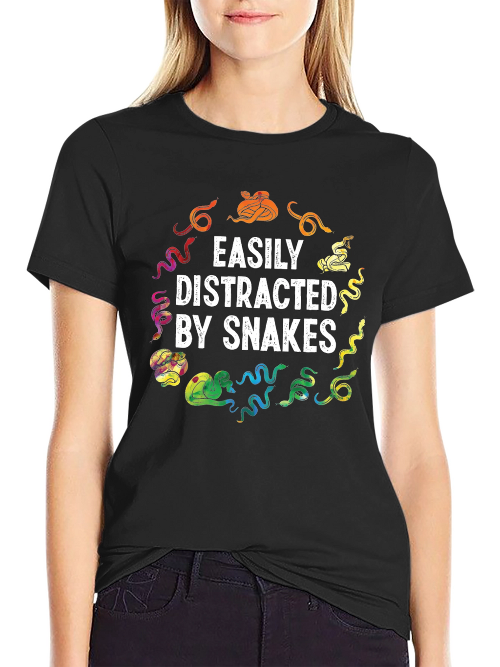 Easily Distracted By Snakes Graphic Tee