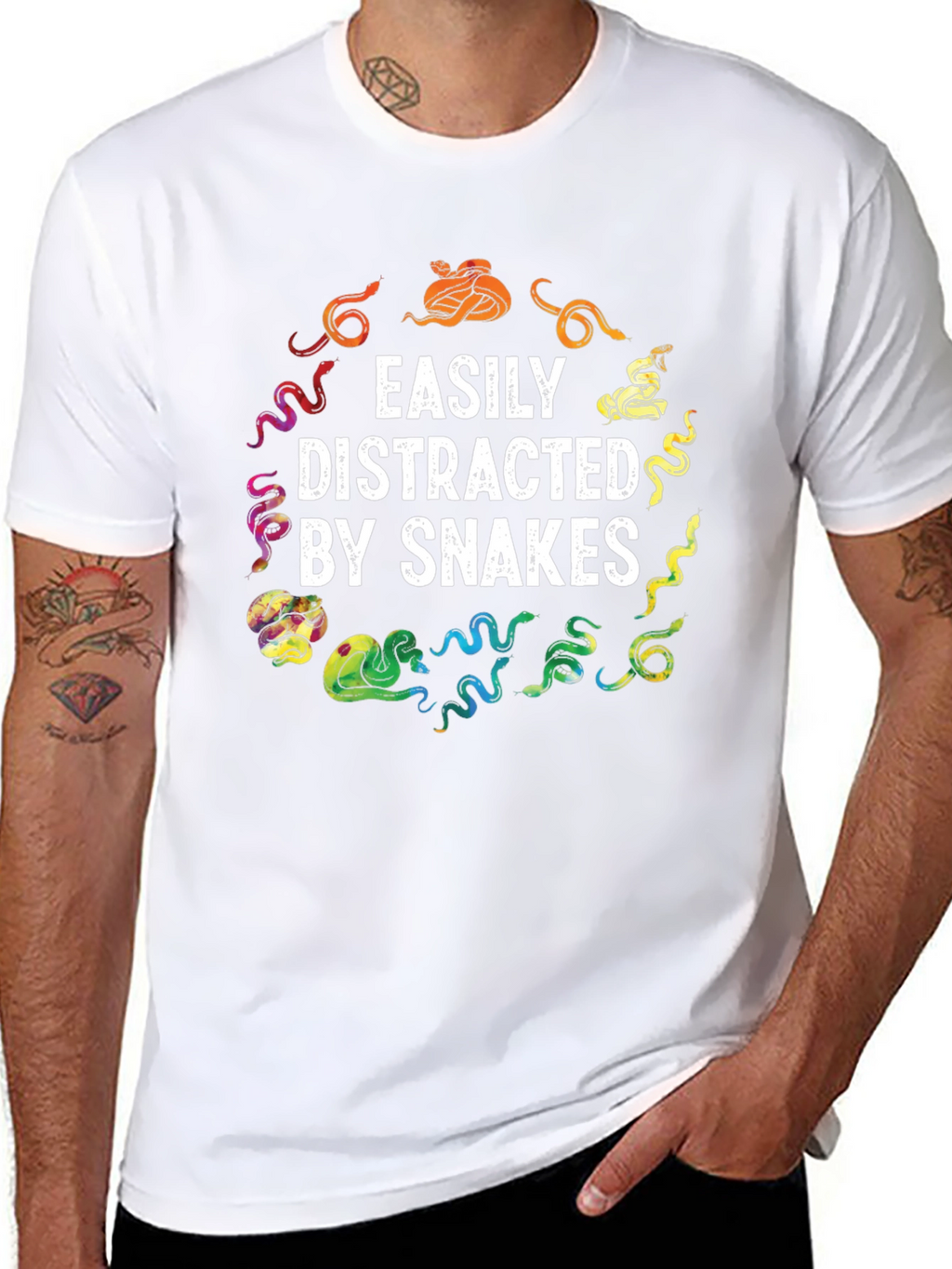Easily Distracted By Snakes Graphic Tee