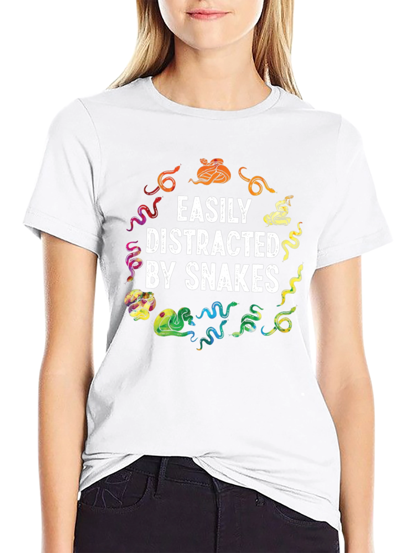 Easily Distracted By Snakes Graphic Tee