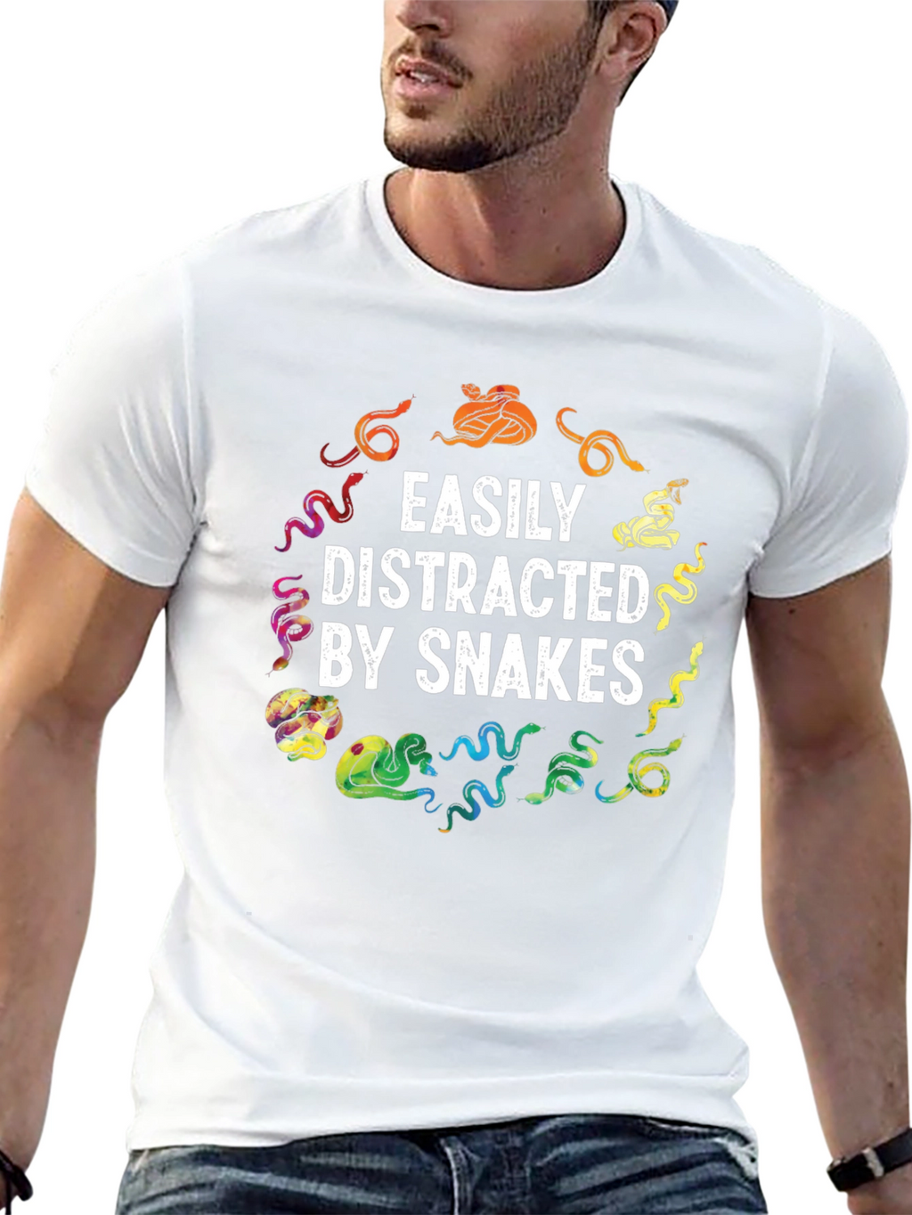 Easily Distracted By Snakes Graphic Tee