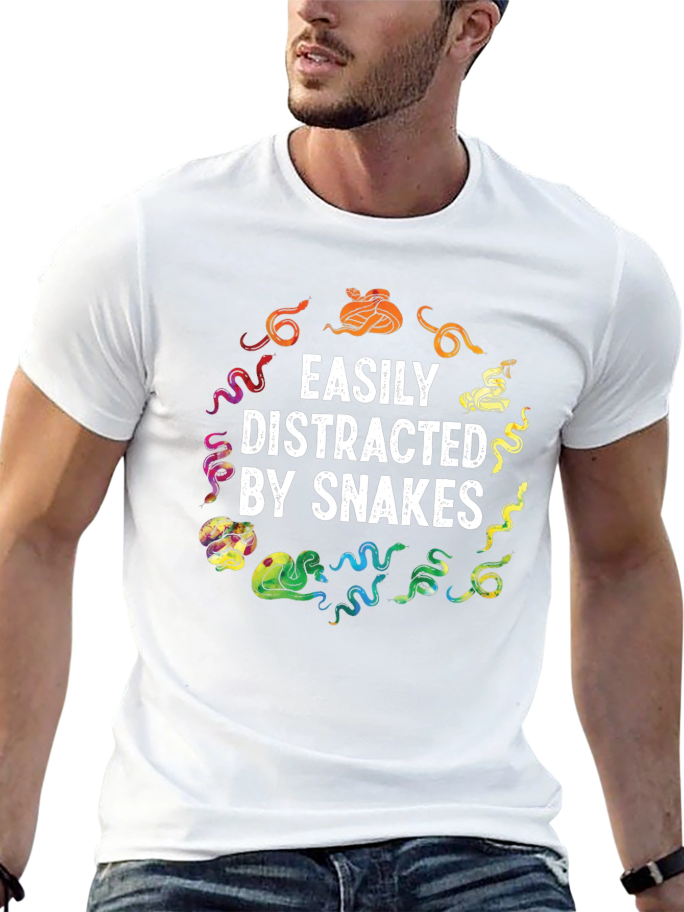Easily Distracted By Snakes Graphic Tee