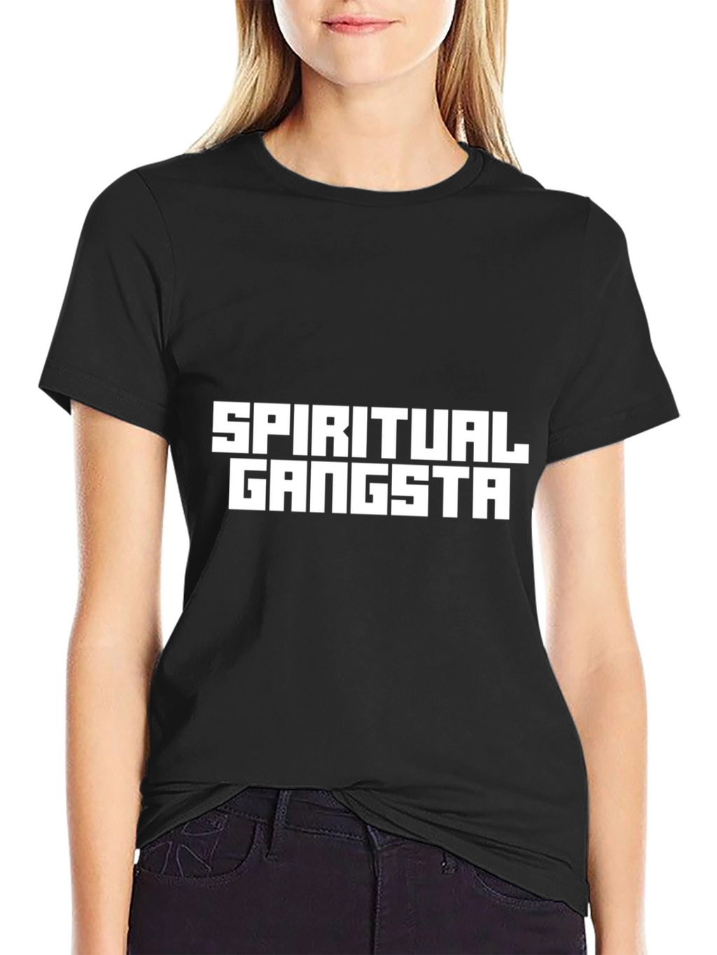 Spiritual Gangsta Graphic Tee - Black