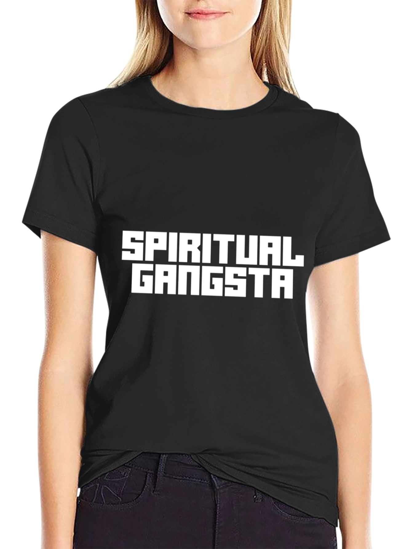 Spiritual Gangsta Graphic Tee - Black
