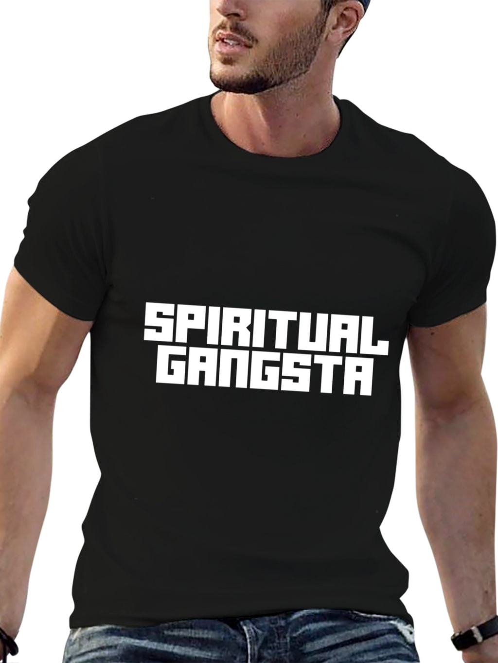 Spiritual Gangsta Graphic Tee - Black