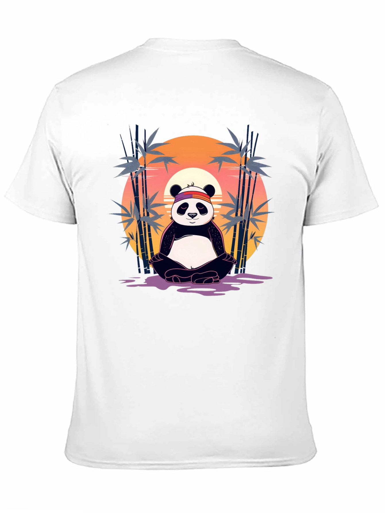 Zen Panda T-Shirt - Meditating Bear Graphic Tee