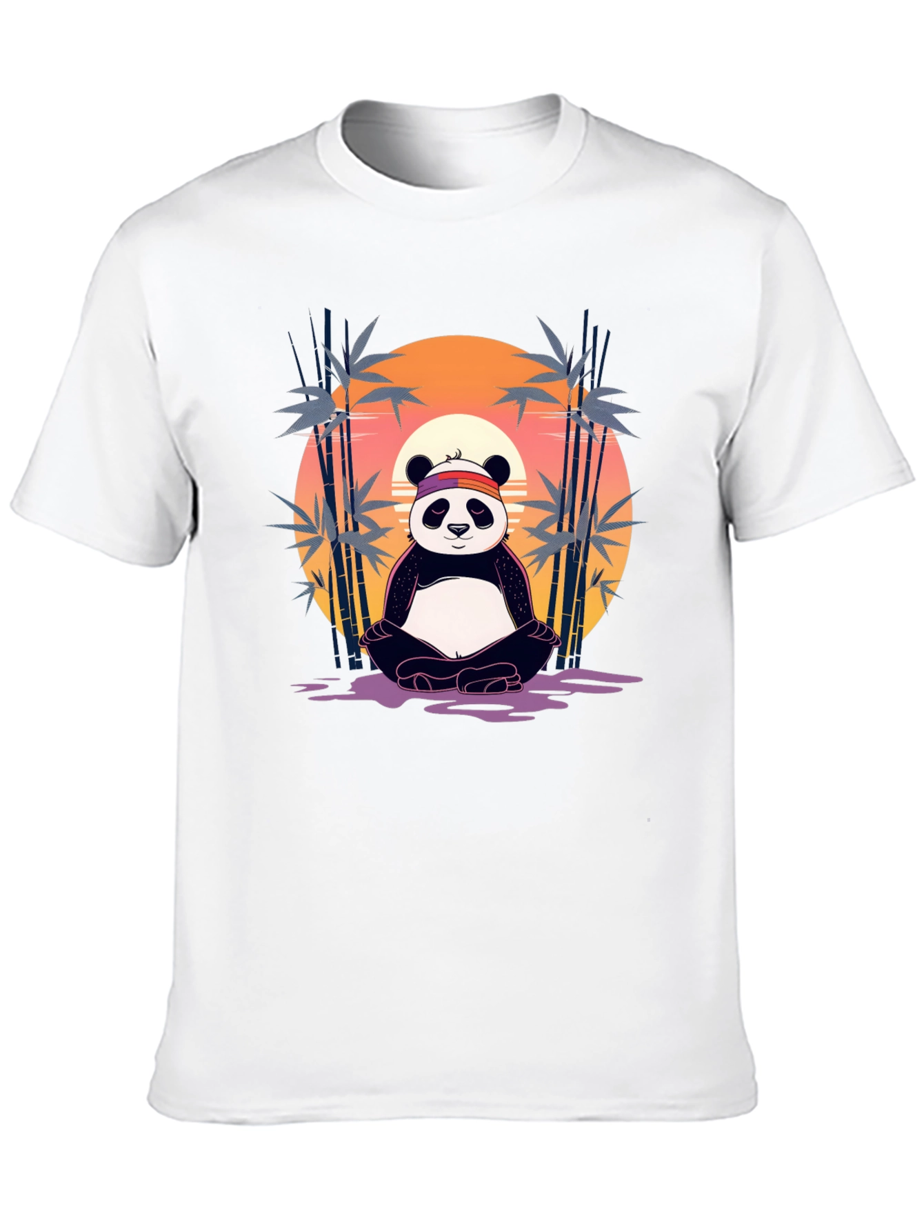 Zen Panda T-Shirt - Meditating Bear Graphic Tee