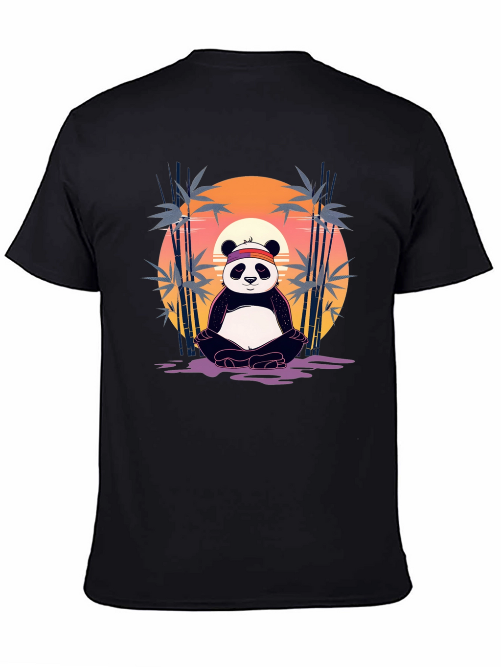 Zen Panda T-Shirt - Meditating Bear Graphic Tee