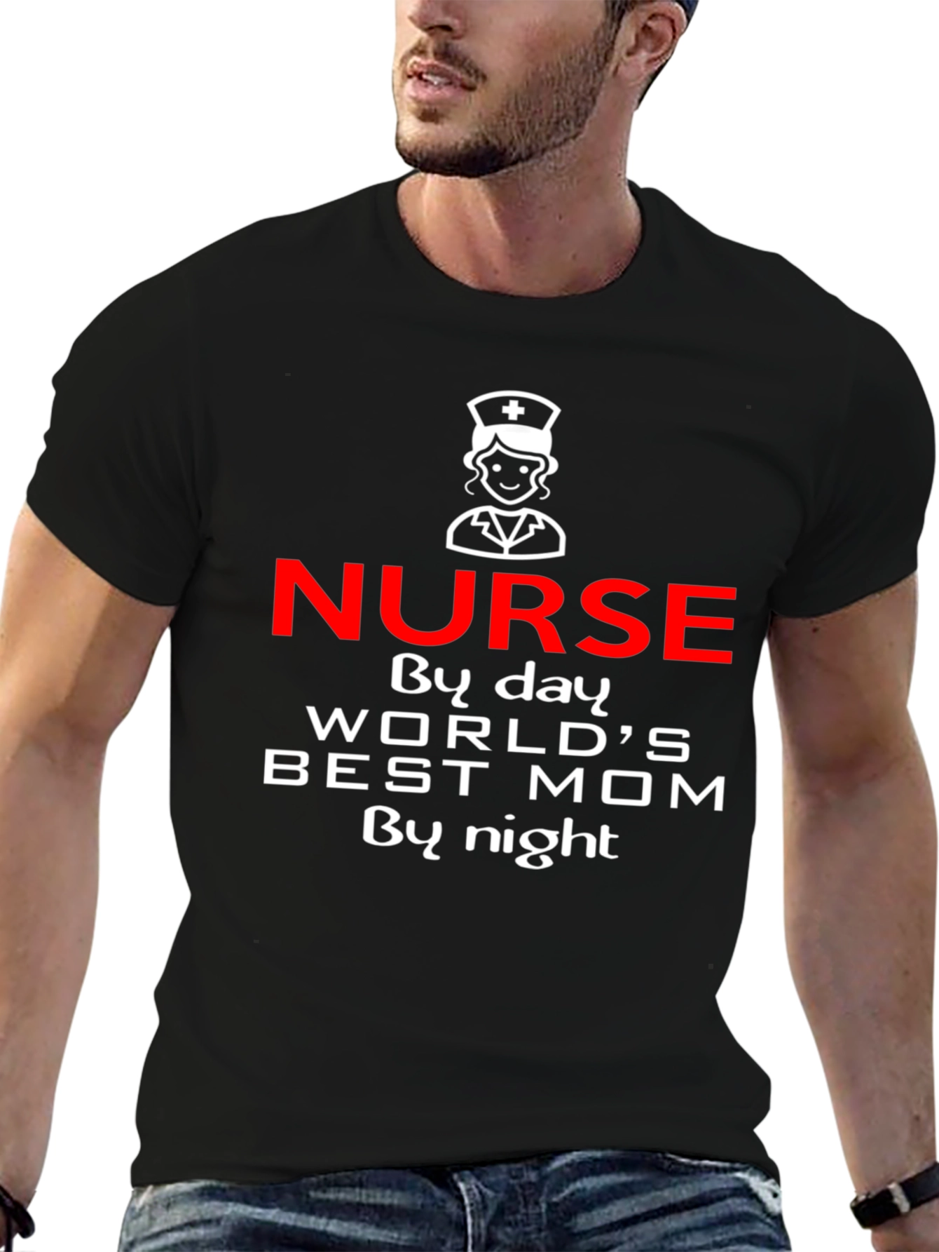 Nurse Best Mom T-Shirt - By Day By Night Graphic Tee