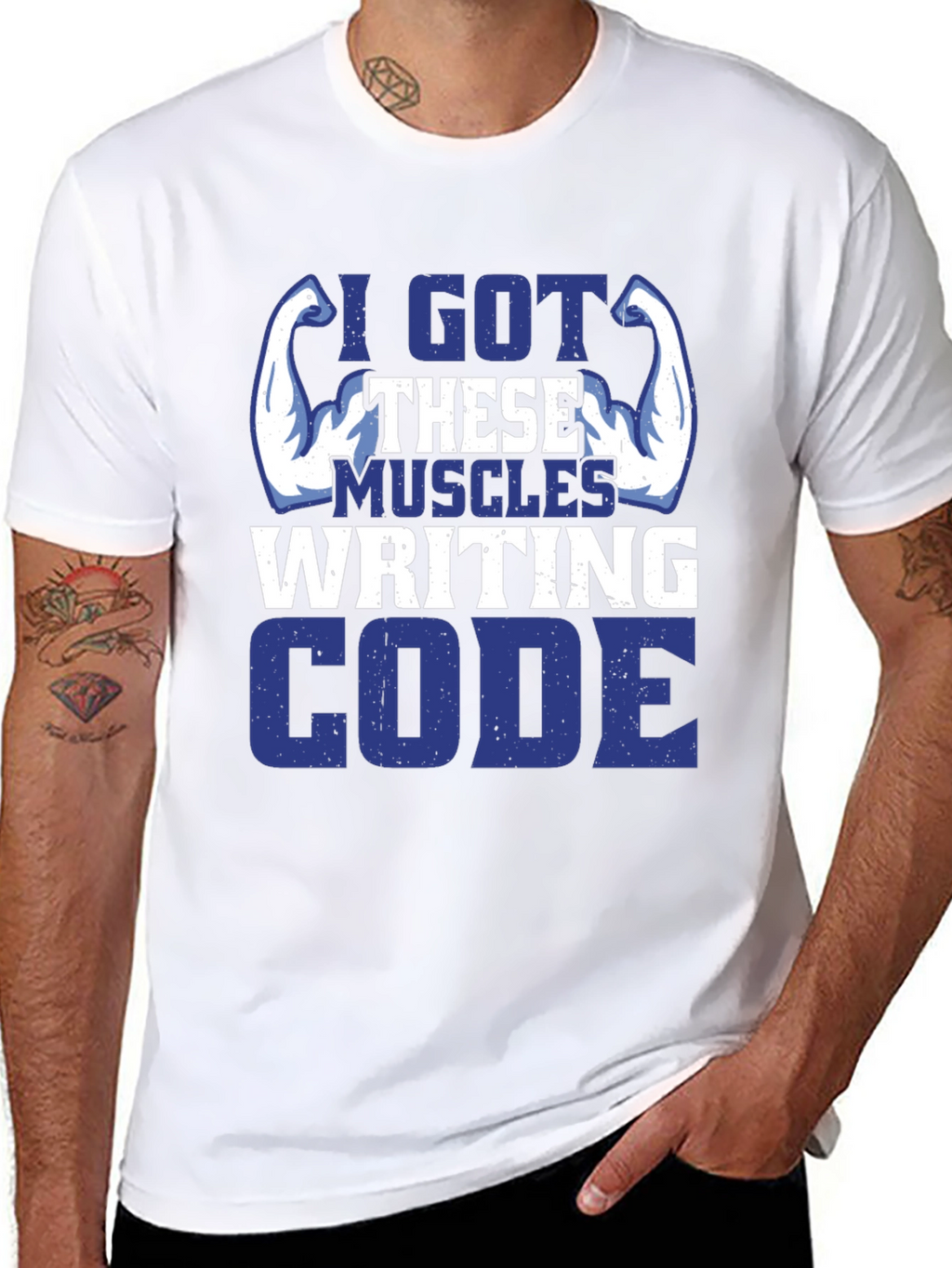 I Got These Muscles Writing Code T-Shirt