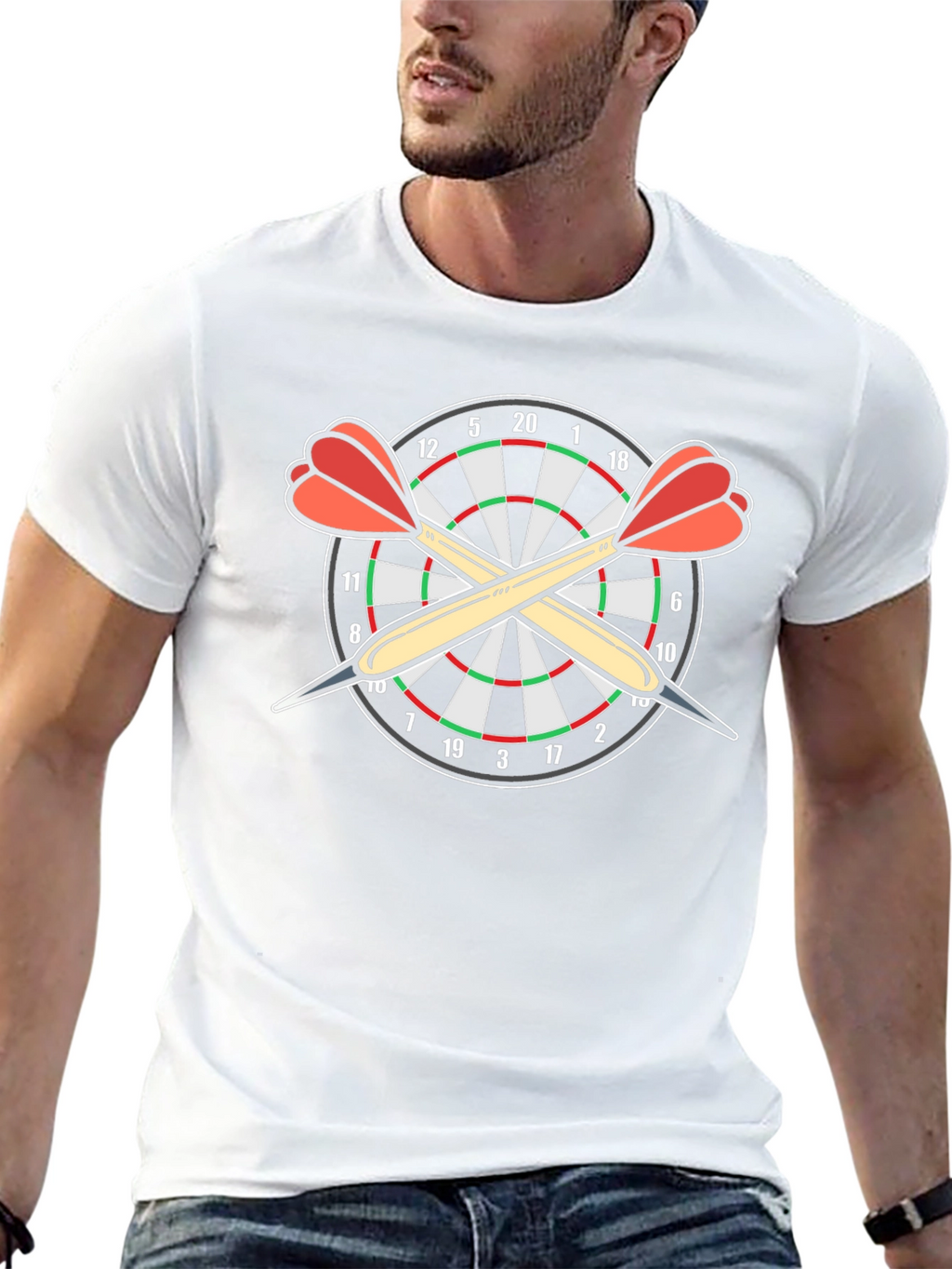 Dartboard T-Shirt: Target & Darts Graphic Tee