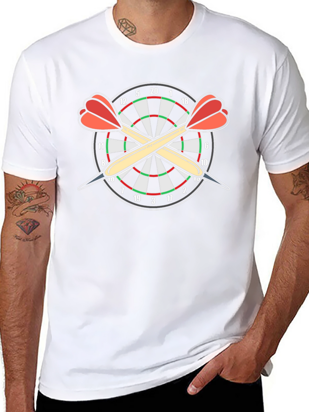 Dartboard T-Shirt: Target & Darts Graphic Tee