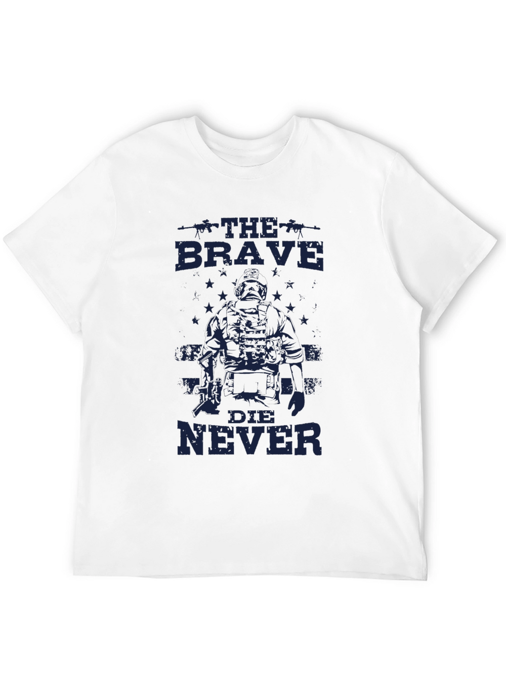 The Brave Die Never Graphic T-Shirt