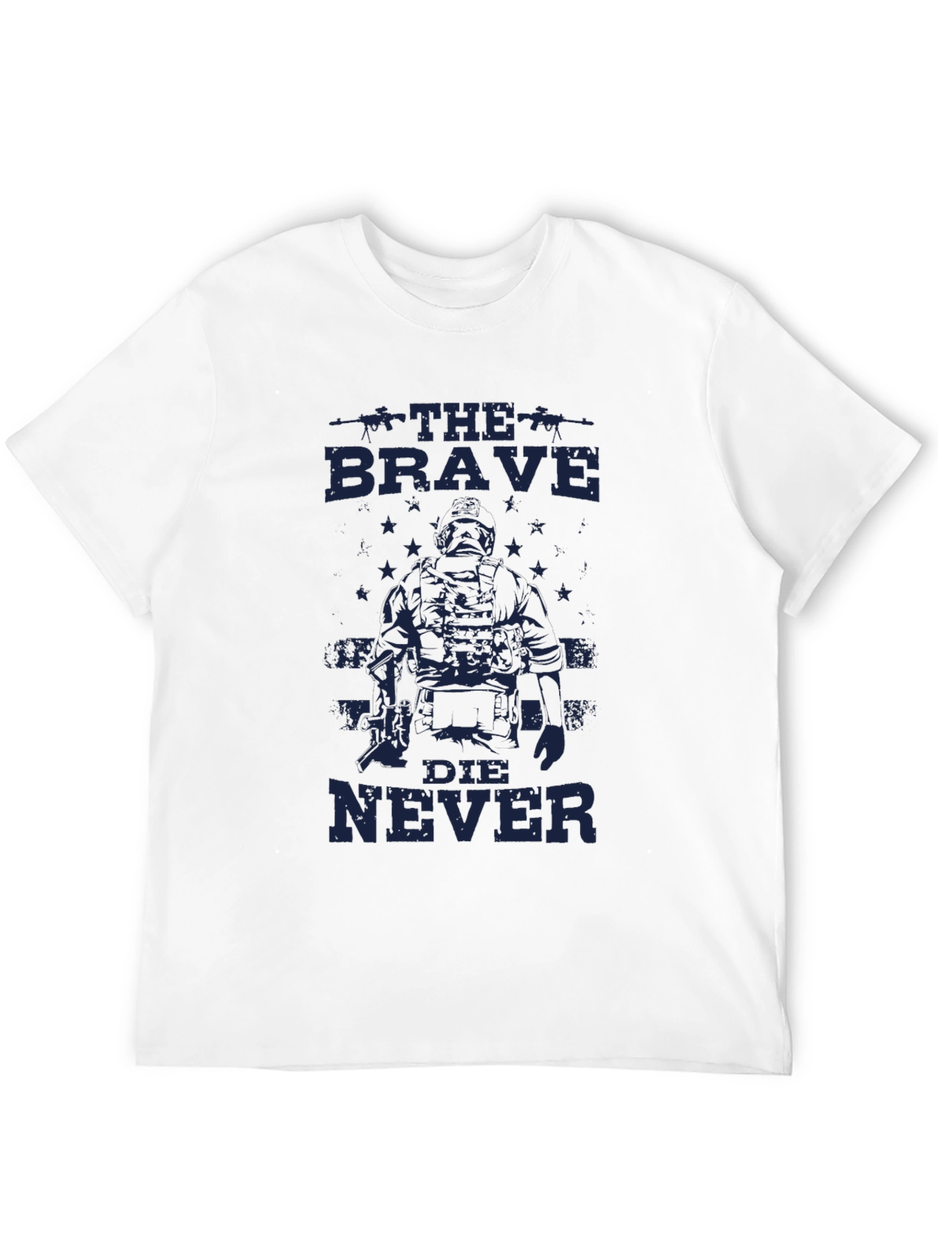 The Brave Die Never Graphic T-Shirt