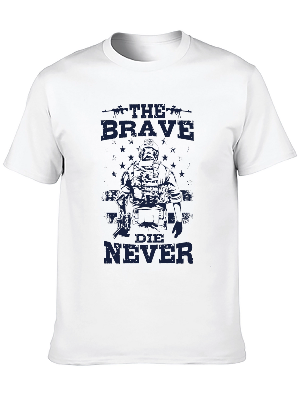 The Brave Die Never Graphic T-Shirt