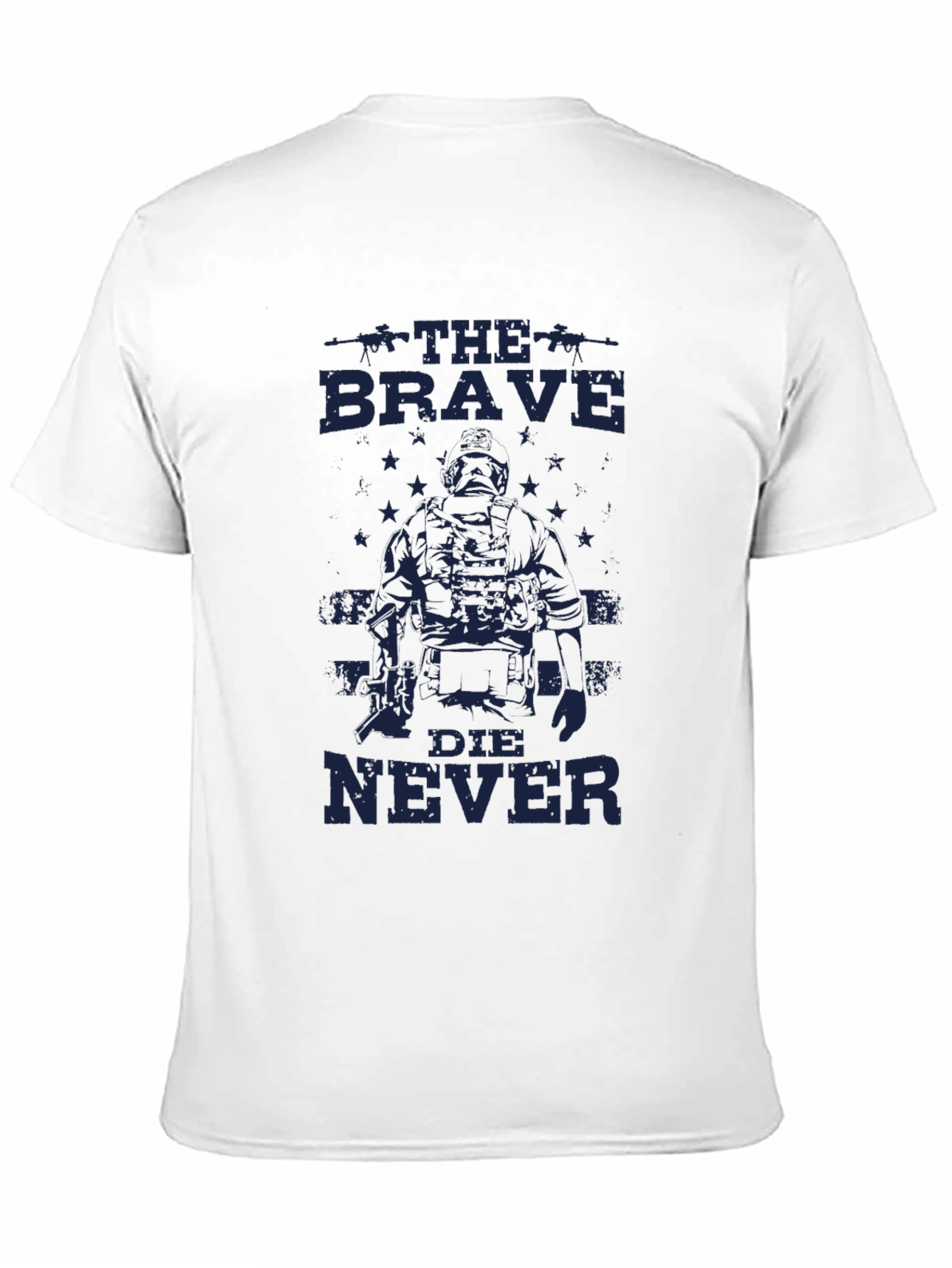 The Brave Die Never Graphic T-Shirt