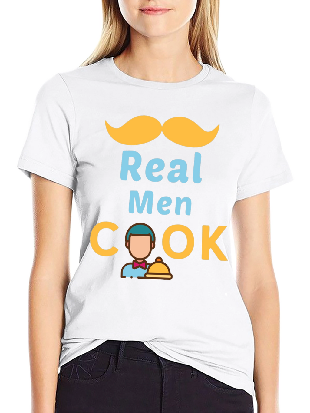 Real Men Cook Graphic T-Shirt - Chef Humor
