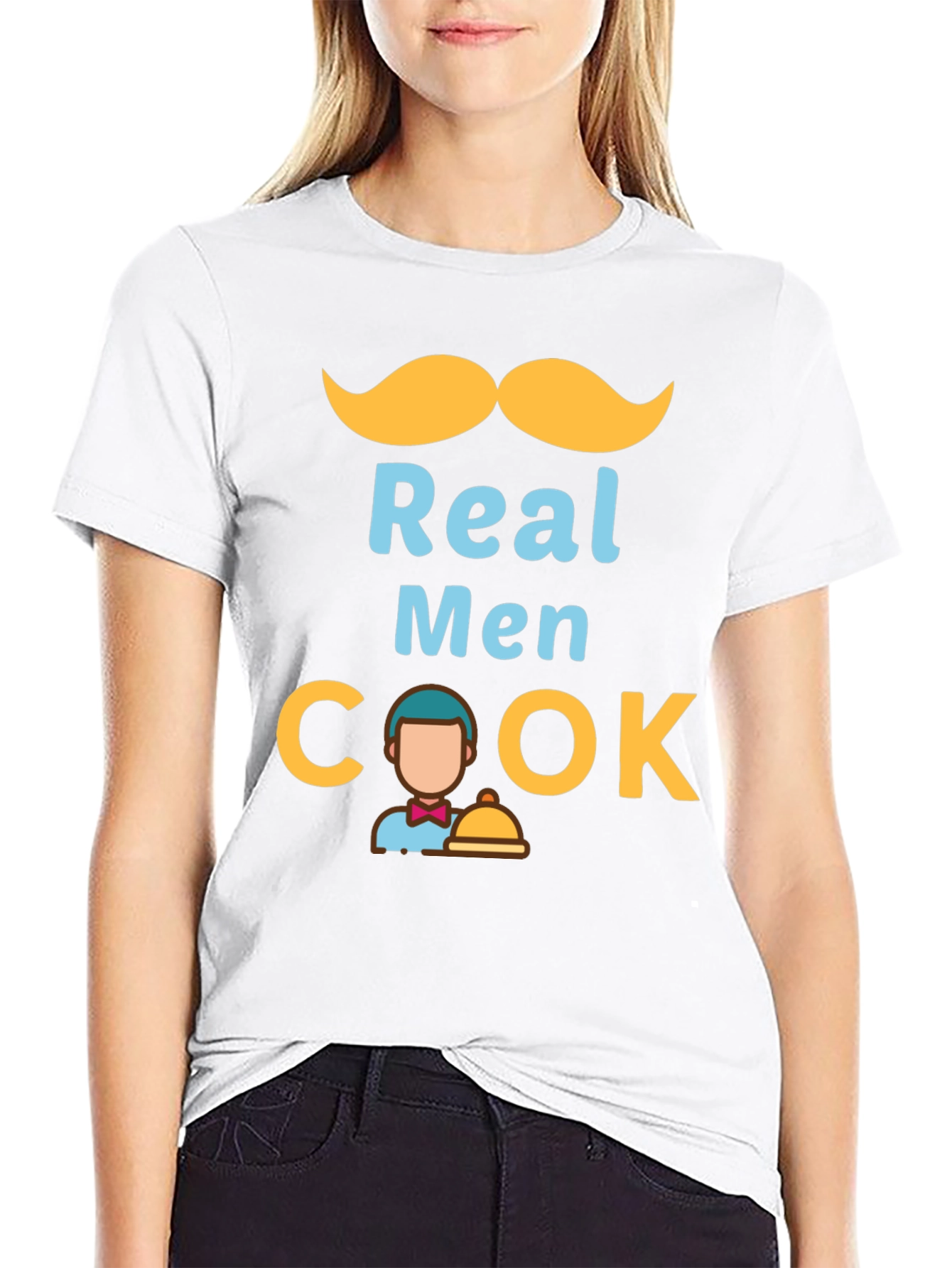 Real Men Cook Graphic T-Shirt - Chef Humor
