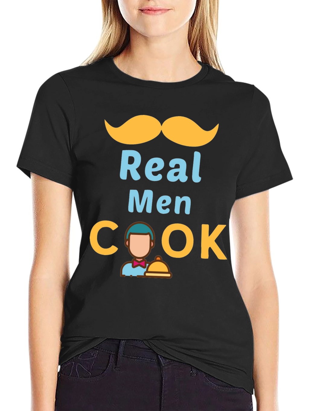 Real Men Cook Graphic T-Shirt - Chef Humor