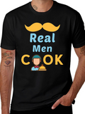 Real Men Cook Graphic T-Shirt - Chef Humor