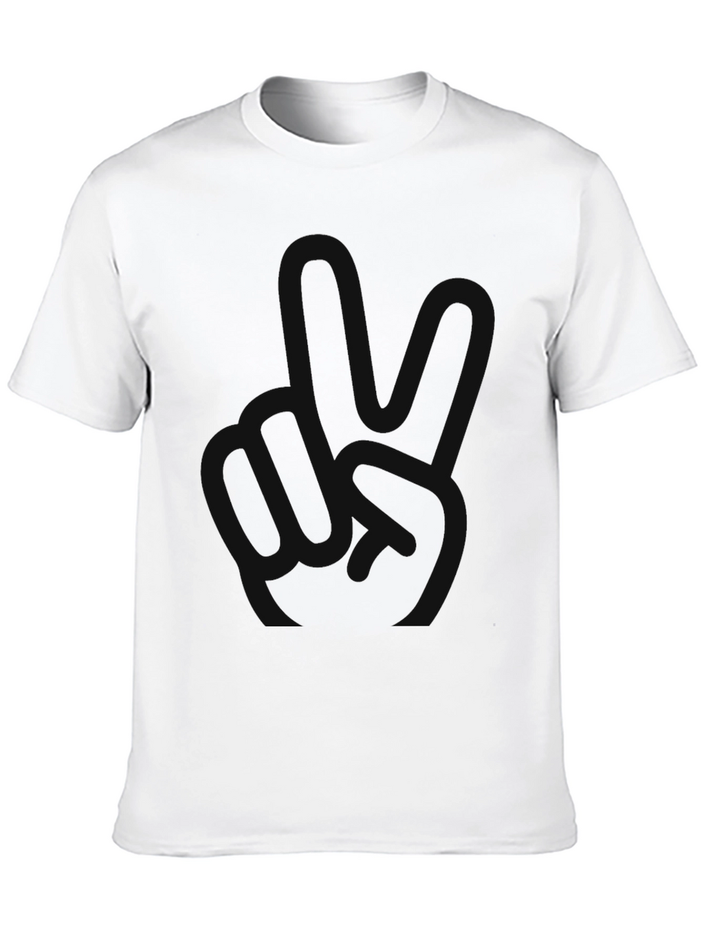 Mens Black Relaxed Fit Crew Neck T-Shirt