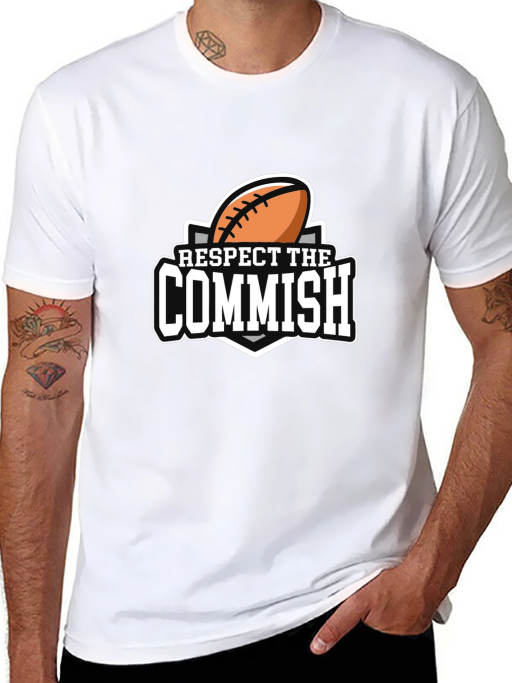 Respect The Commish T-Shirt Football Commissioner Gift