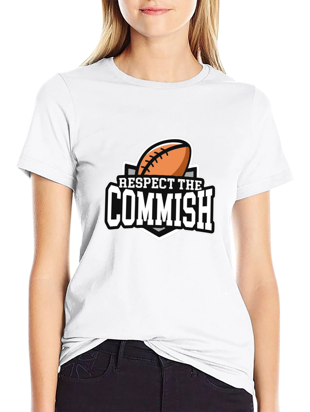 Respect The Commish T-Shirt Football Commissioner Gift