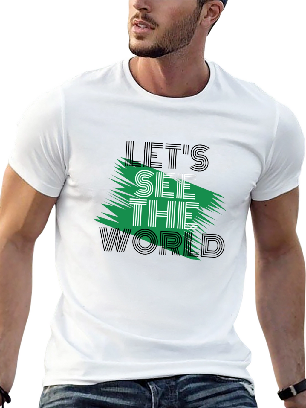 Lets See the World Graphic T-Shirt