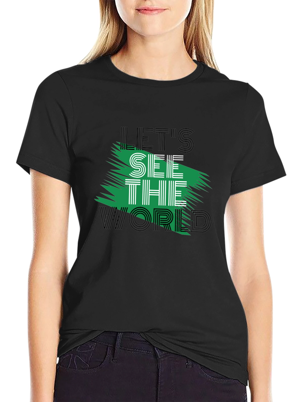 Lets See the World Graphic T-Shirt