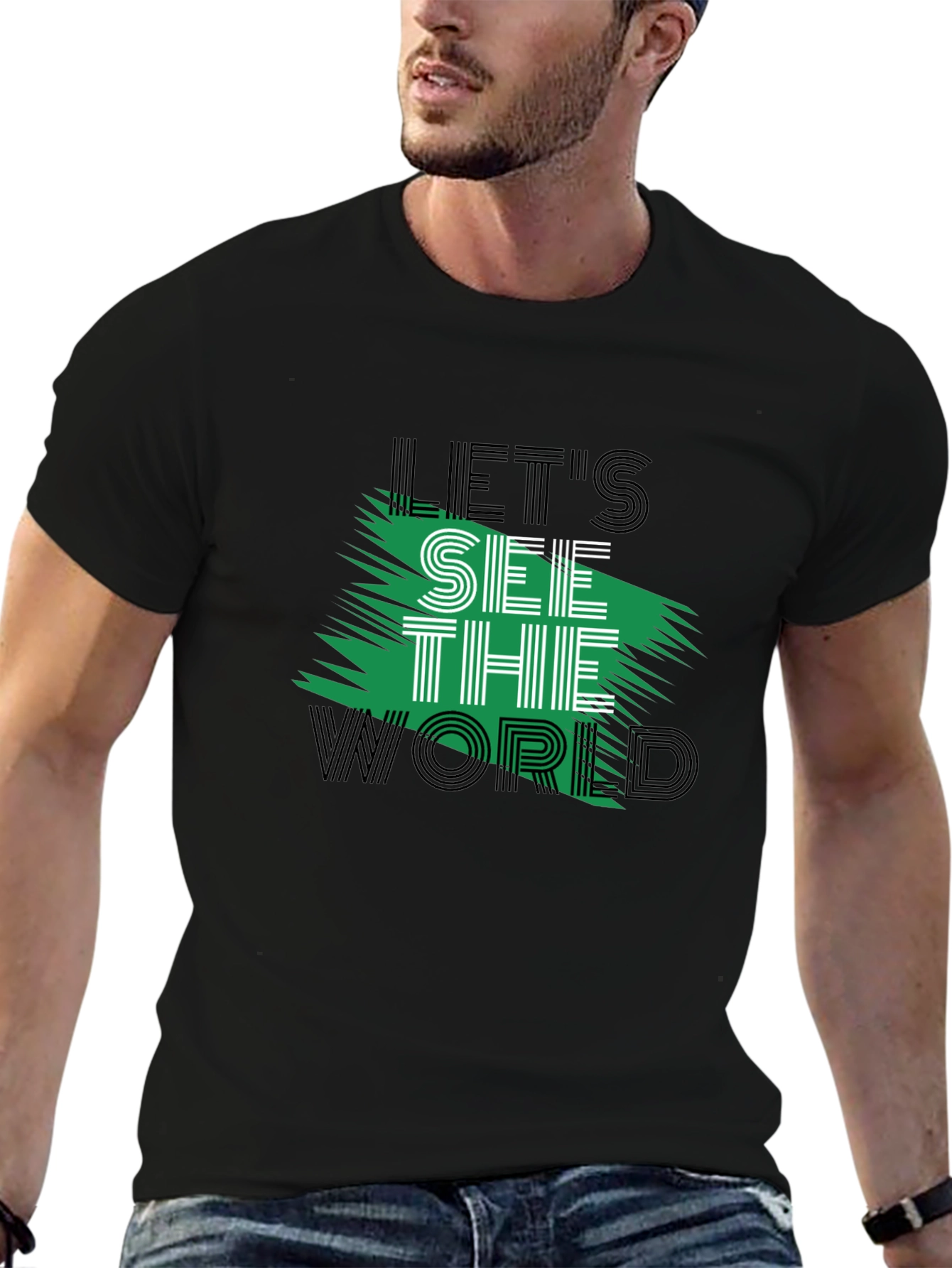Lets See the World Graphic T-Shirt