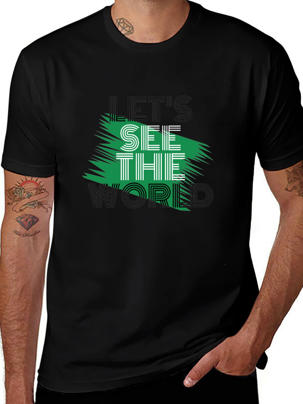 Lets See the World Graphic T-Shirt