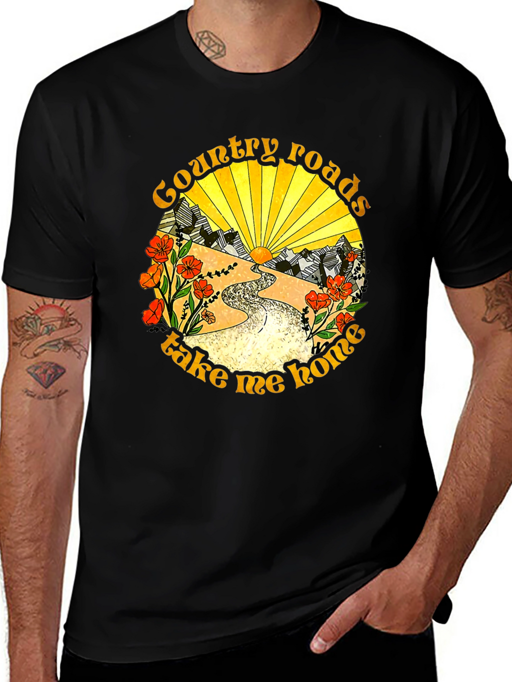 Country Roads Graphic Tee - Take Me Home